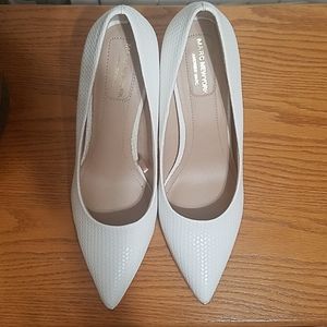 White and Gold Heels